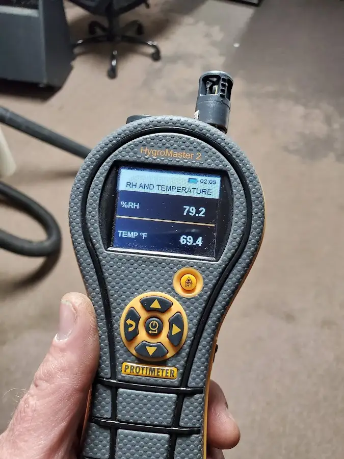 Moisture meter humidity assessment for Mold Remediation & Removal in Corsicana